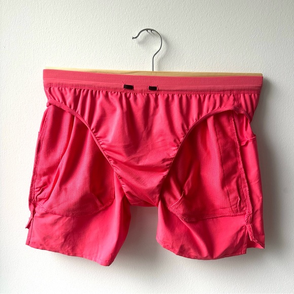 Nike Medium Dri-FIT Men’s Pink Athletic Running Shorts DM4755-629 Pockets Lined - Picture 8 of 10